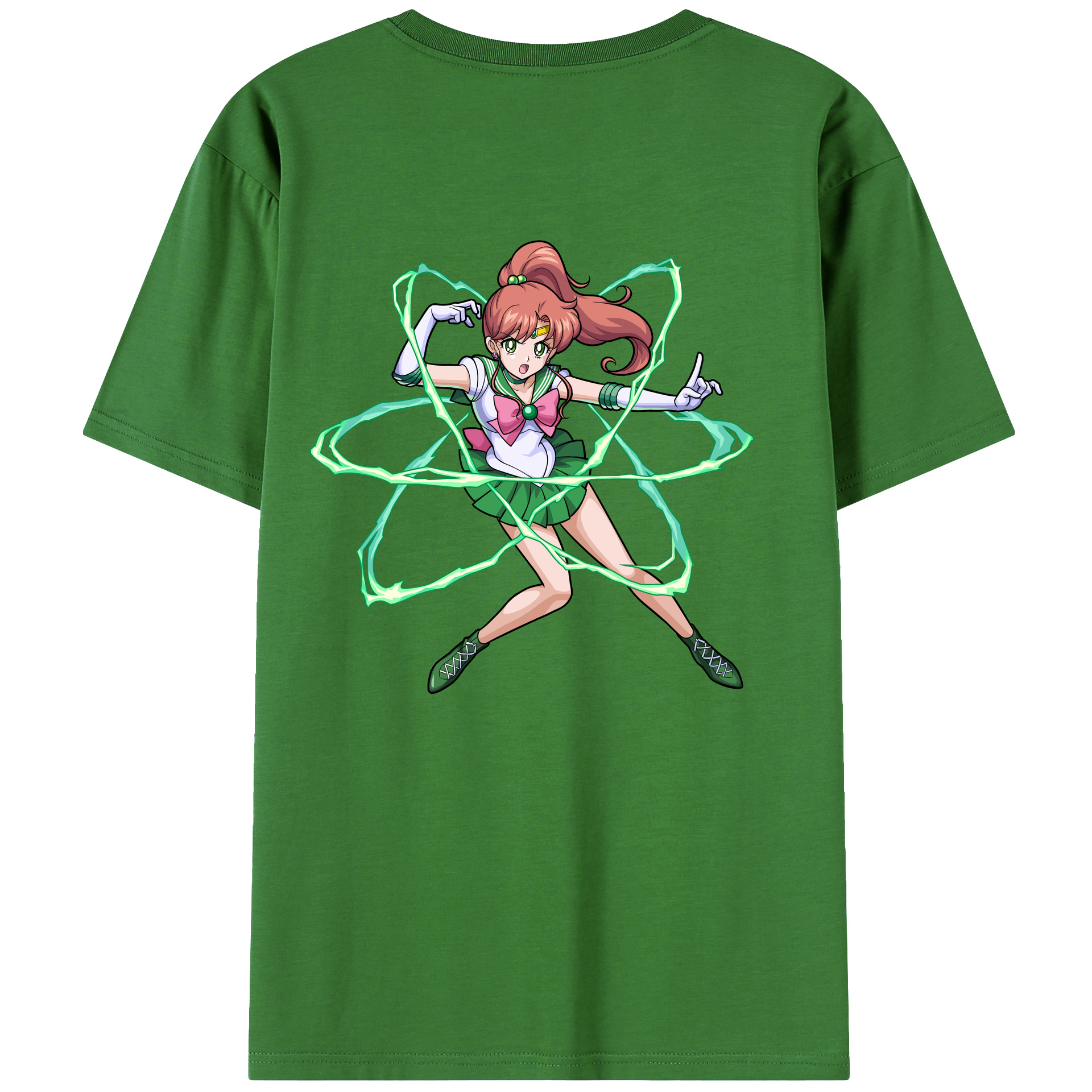 （画像用） 美少女戦士セーラームーン 木野 まこと きの まこと Sailor Moon Kino Makoto （セーラージュピター；Sailor Jupiter） レディース半袖Tシャツ(バックプリント)